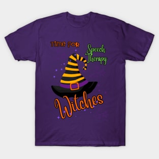Time for Speech Therapy Witches T-Shirt